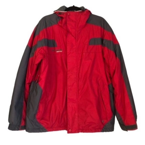 Columbia Other - EUC MENS Columbia Vertex Winter Jacket Red/Gray. Size Large.